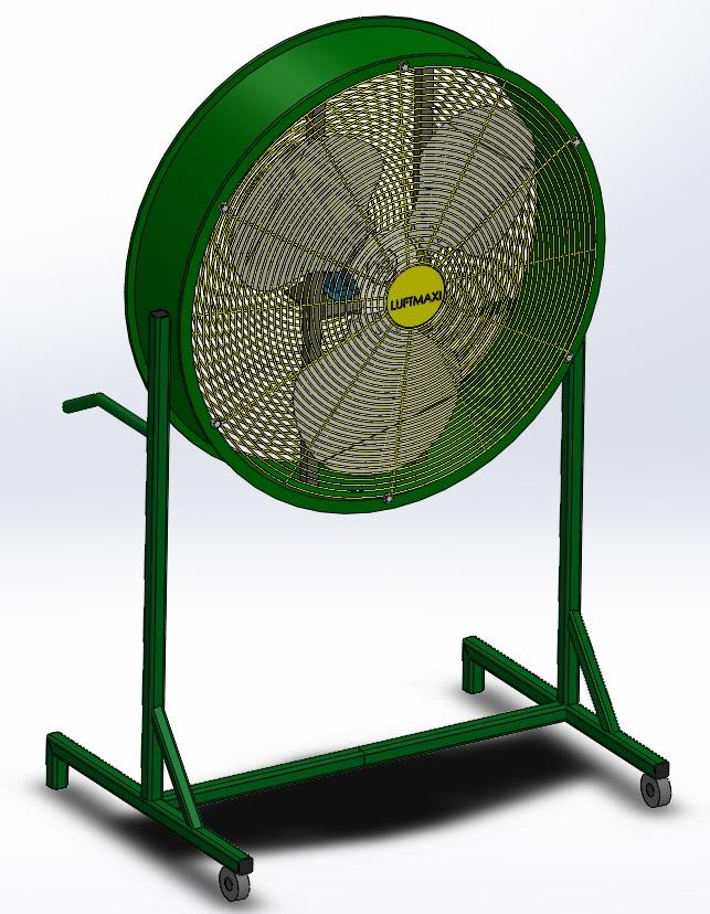 Ventilador Axial Industrial VL630 - T4 | Suporte Móvel	